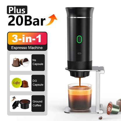 Portable 3-in-1 Espresso Machine – Brew Anywhere, Anytime